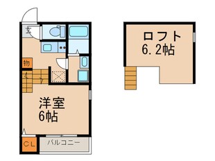 ｓｔａｇｅ八熊の物件間取画像